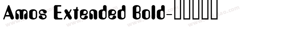 Amos Extended Bold字体转换